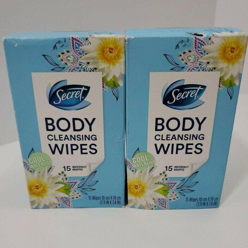 4/$25 Secret Body Cleansing Wipes Lot Of 2